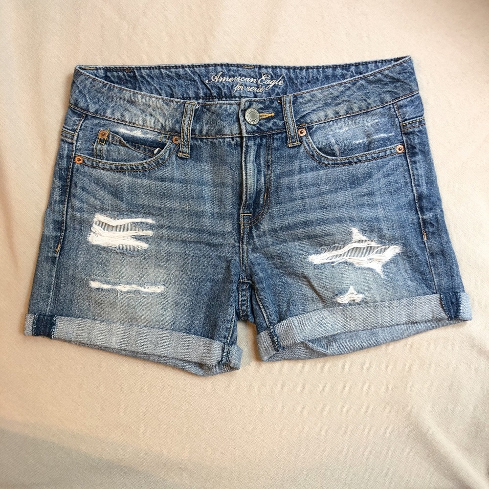 American Eagle Distressed Denim Short